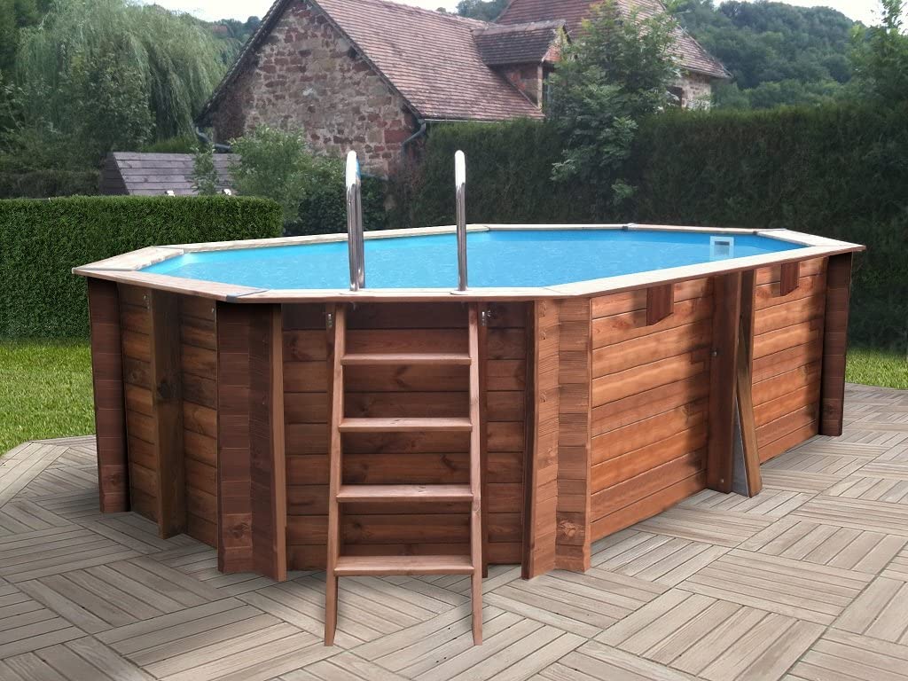 Piscina Madera Gre Vanille TerraPools 412x119 cm.