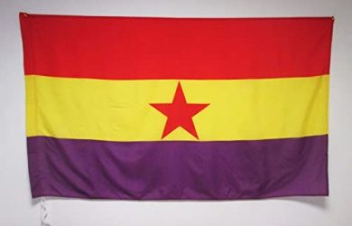 Bandera ESPAÑA Republicana Estrella ROJA 150x90cm