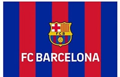 Bandera Vertical Grande FC. Barcelona - Medidas 150 x 100 cm. - Polyester 100%